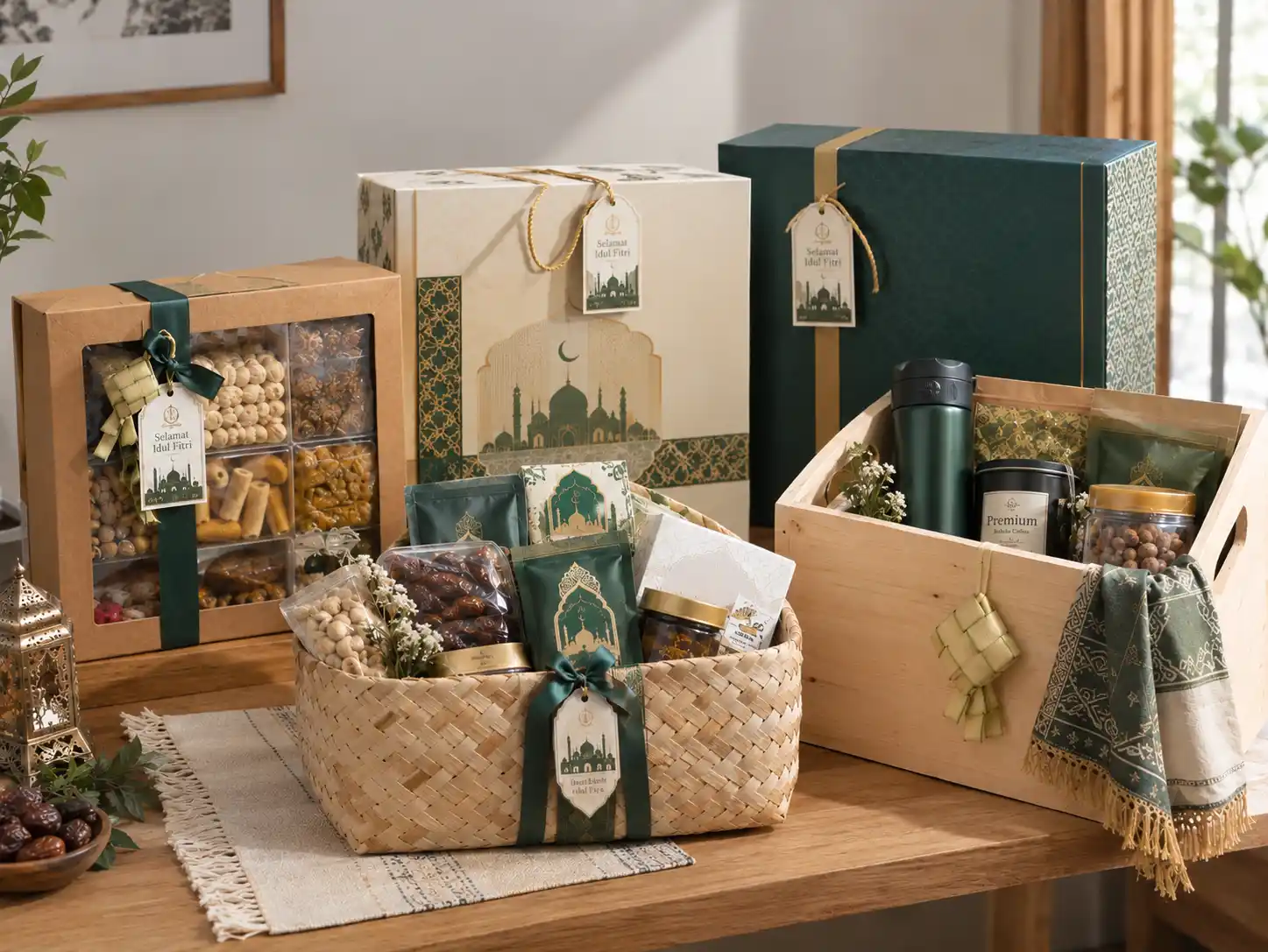 Varian Hantaran Parcel Lebaran Anyaman Tradisional untuk Keluarga